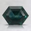 8.7x6.1mm Teal Hexagon Montana Sapphire