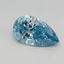 0.65 Ct. Fancy Vivid Blue Pear Lab Grown Diamond
