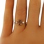The Ankara Ring, smalltop view on a hand