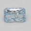 4.05 Ct. Fancy Intense Blue Radiant Lab Grown Diamond