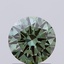 1.03 Ct. Fancy Vivid  Green Round Lab Grown Diamond