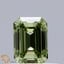 0.44 Ct. Fancy Vivid Green Emerald Lab Grown Diamond