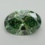 2.24 Ct. Fancy Vivid Pacific Green Oval Lab Grown Diamond