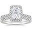 18K White Gold Odessa Diamond Ring (1/5 ct. tw.) with Sonora Diamond Ring (1/8 ct. tw.)