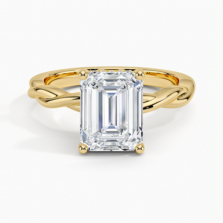 Twisted Vine Hidden Halo Diamond Ring