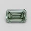 1.12 Ct. Fancy Intense Green Emerald Lab Grown Diamond