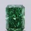 1.17 Ct. Fancy Vivid  Green Radiant Lab Grown Diamond