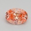 1.58 Ct. Fancy Vivid Pink Oval Lab Grown Diamond