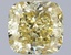 1.07 Ct. Fancy Intense  Yellow Cushion Lab Grown Diamond