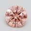 2.47 Ct. Fancy Intense Pink Round Lab Grown Diamond