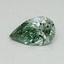 0.43 Ct. Fancy Vivid Pacific Green Pear Lab Grown Diamond