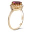 The Zahna Ring, smalltop view on a hand