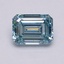 2.02 Ct. Fancy Intense Blue Emerald Lab Grown Diamond
