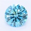 1.55 Ct. Fancy Vivid Blue Round Lab Grown Diamond
