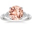 18K White Gold Verbena Diamond Ring, smalltop view