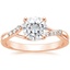 14K Rose Gold Chamise Diamond Ring (1/15 ct. tw.), smalltop view