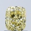 1.01 Ct. Fancy Intense Yellow Cushion Lab Grown Diamond