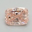 2.06 Ct. Fancy Intense Pink Cushion Lab Grown Diamond