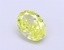 1.07 Ct. Fancy Vivid  Yellow Oval Lab Grown Diamond