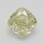 0.51 Ct. Fancy Light Yellow Cushion Diamond