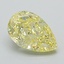 1.20 Ct. Fancy Intense Yellow Pear Lab Grown Diamond