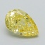 1.27 Ct. Fancy Vivid Yellow Pear Lab Grown Diamond