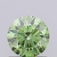 0.92 Ct. Fancy Vivid Green Round Lab Grown Diamond