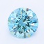 1.01 Ct. Fancy Vivid Blue Round Lab Grown Diamond