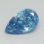0.72 Ct. Fancy Vivid Blue Pear Lab Grown Diamond