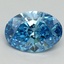 2.05 Ct. Fancy Vivid Blue Oval Lab Grown Diamond