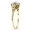 The Lesya Ring, smalltop view on a hand