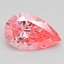 1.00 Ct. Fancy Vivid Pink Pear Lab Grown Diamond