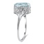 The Lucero Ring, smalltop view on a hand