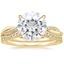 18KY Moissanite Petite Twisted Vine Contoured Diamond Bridal Set (1/3 ct. tw.), smalltop view