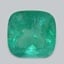 8.0x7.9mm  Green  Cushion   Emerald