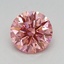 0.61 Ct. Fancy Vivid Pink Round Lab Grown Diamond