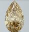 4.57 Ct. Fancy Vivid  Yellow Pear Lab Grown Diamond