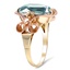 The Alodie Ring, smalltop view on a hand