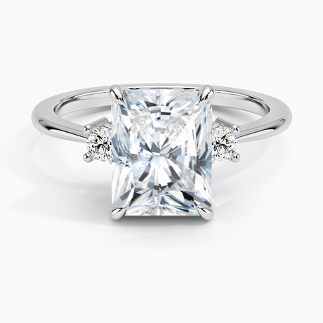 Three Diamond Engagement Ring - Selene