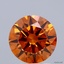 1.40 Ct. Fancy Intense Brownish Orange Round Lab Grown Diamond