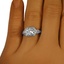 The Misumi Ring, smallzoomed in top view on a hand