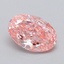 1.09 Ct. Fancy Vivid  Pink Oval Lab Grown Diamond