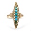 Victorian Turquoise Cocktail Ring