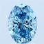 2.08 Ct. Fancy Vivid Blue Oval Lab Grown Diamond