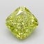 3.59 Ct. Fancy Intense  Yellow Cushion Lab Grown Diamond