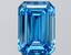 4.03 Ct. Fancy Vivid Blue Emerald Lab Grown Diamond