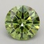 1.50 Ct. Fancy Vivid Green Round Lab Grown Diamond