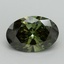 5.27 Ct. Fancy Vivid Green Oval Lab Grown Diamond