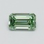 0.50 Ct. Fancy Vivid Green Emerald Lab Grown Diamond
