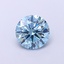 1.50 Ct. Fancy Vivid  Blue Round Lab Grown Diamond